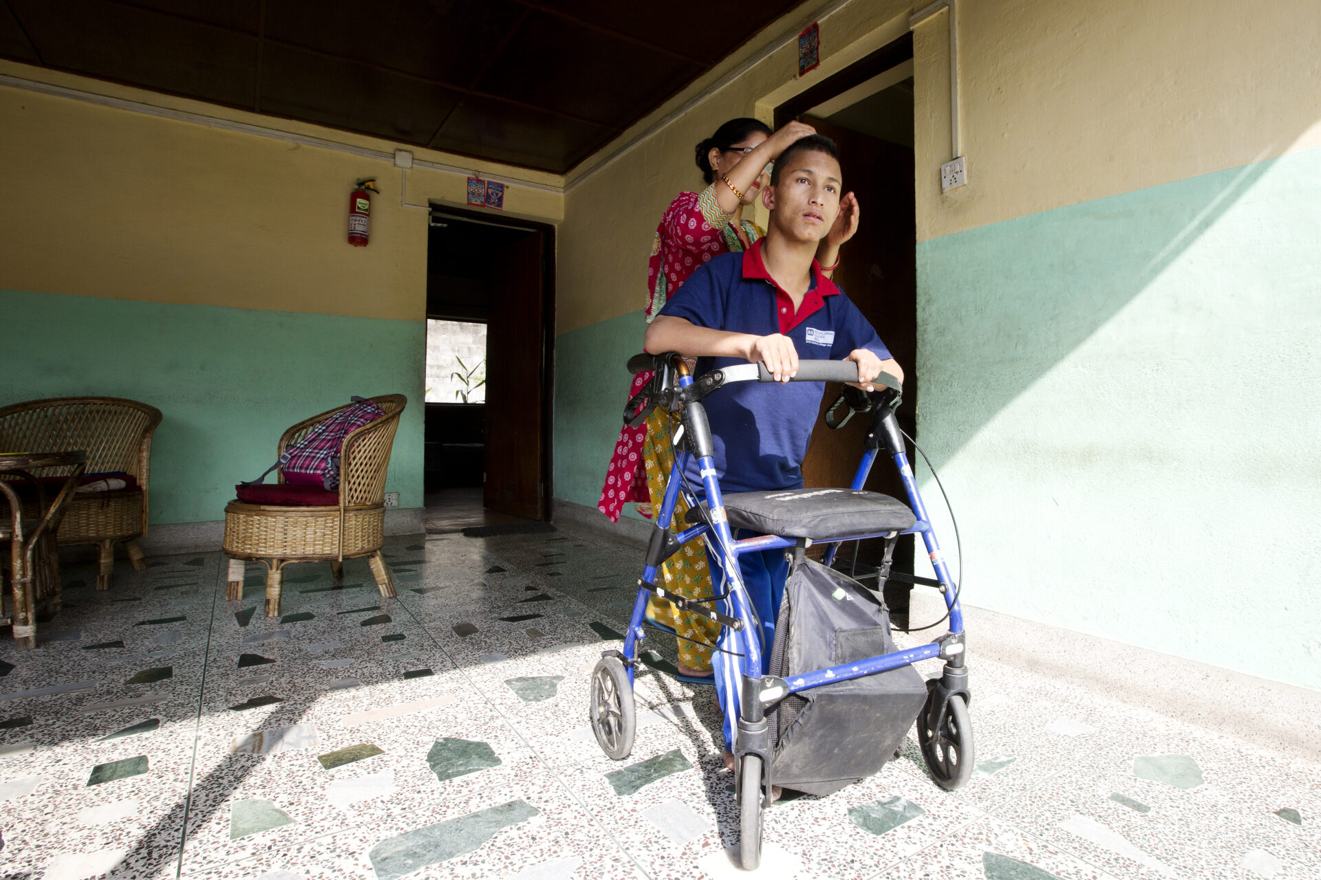 Børn med handikap i Nepal