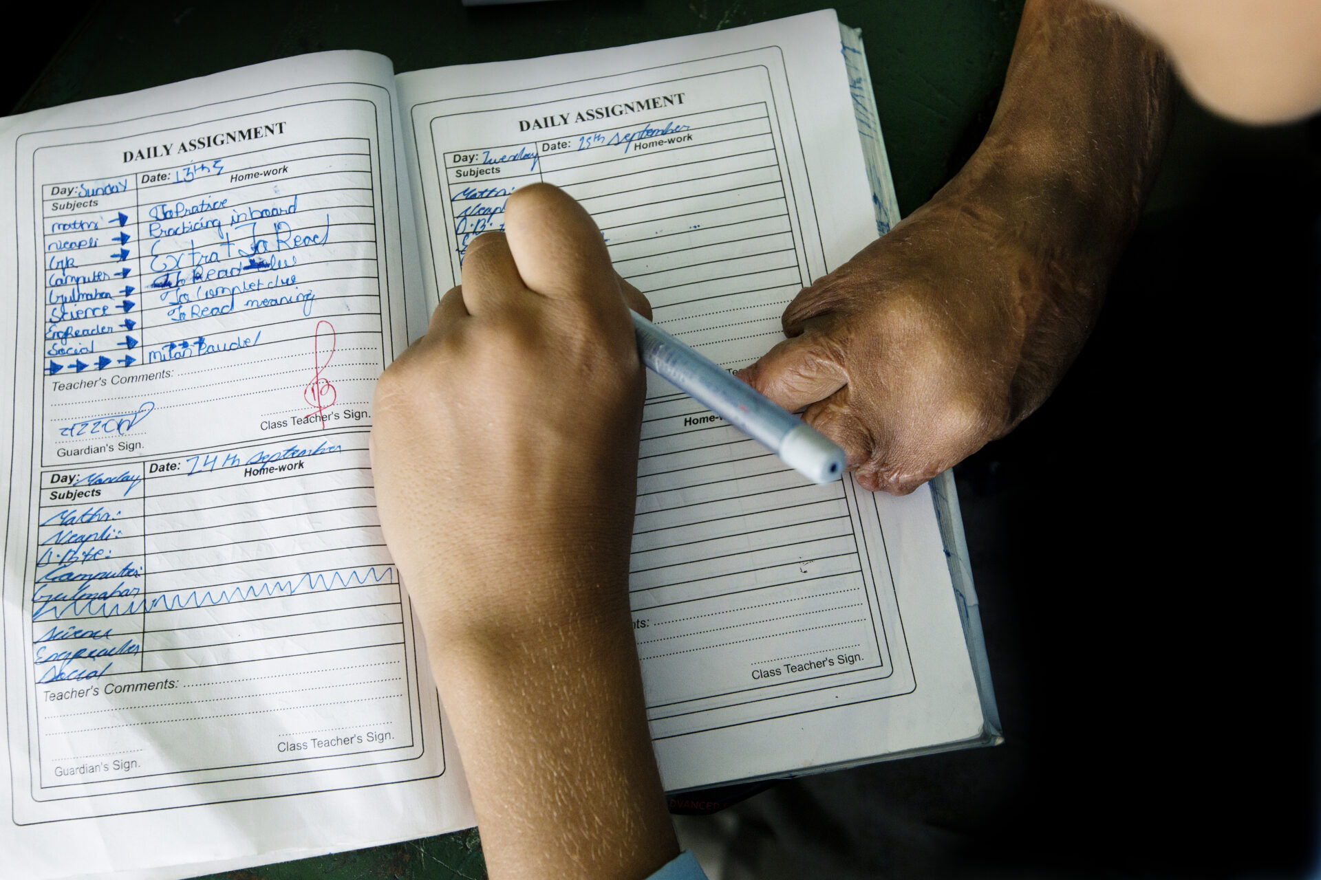 Børn med handikap i Nepal