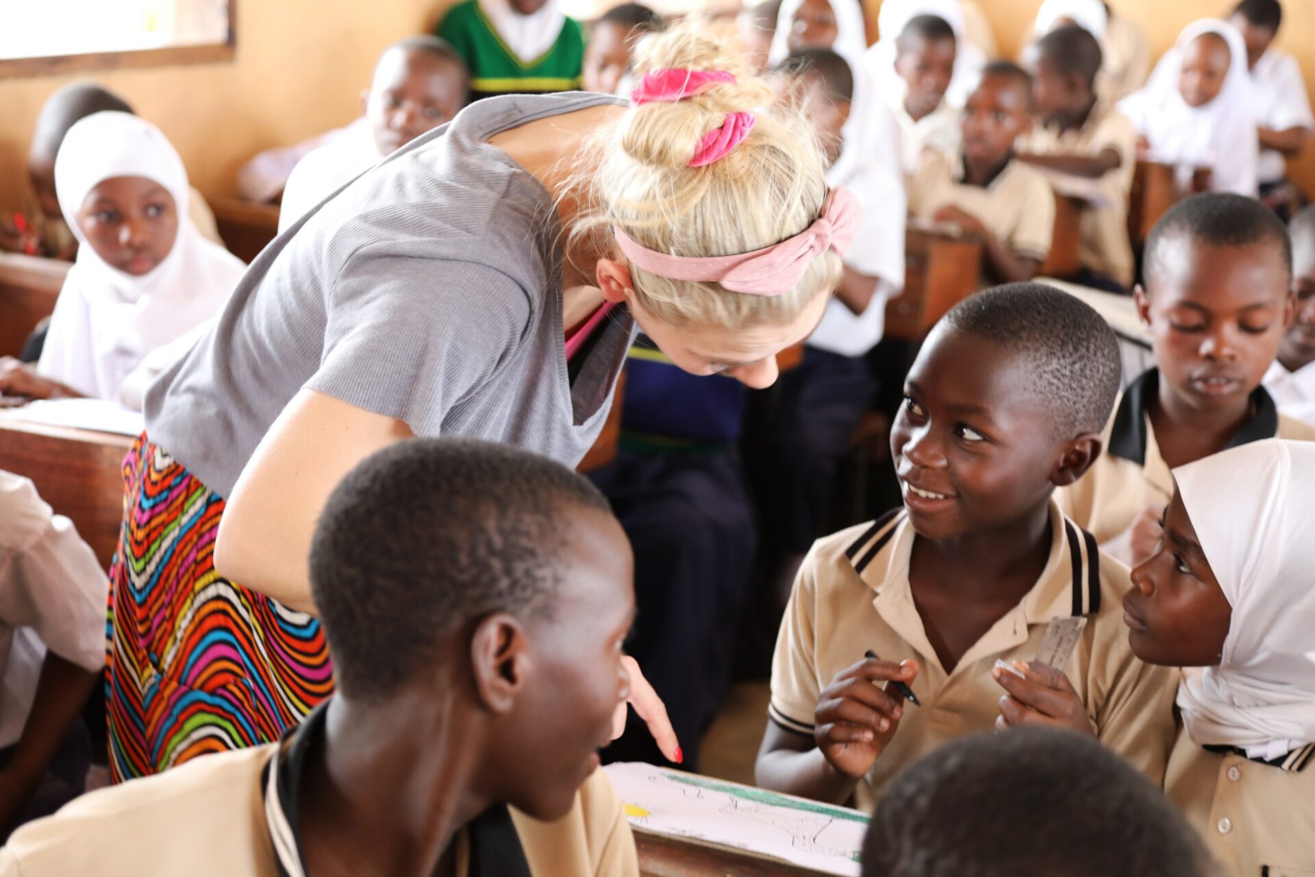 Undervisning i skole i Afrika