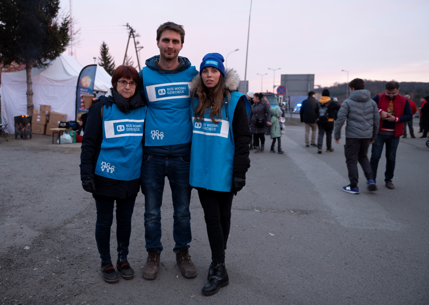 Vores kolleger står klar til at hjælpe ukrainske flygtninge ved grænsen.