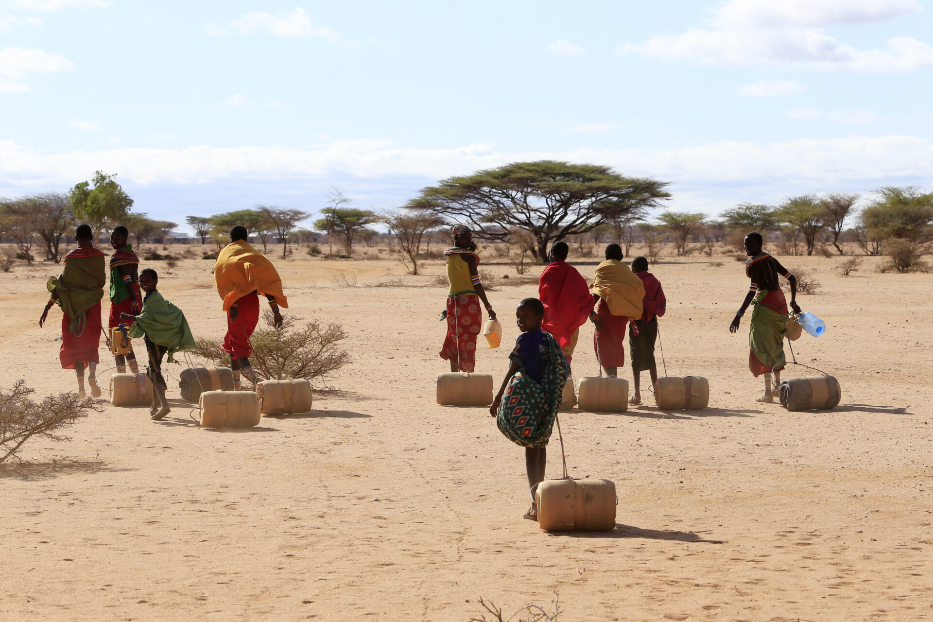 Tørke i Afrika. Børn sulter