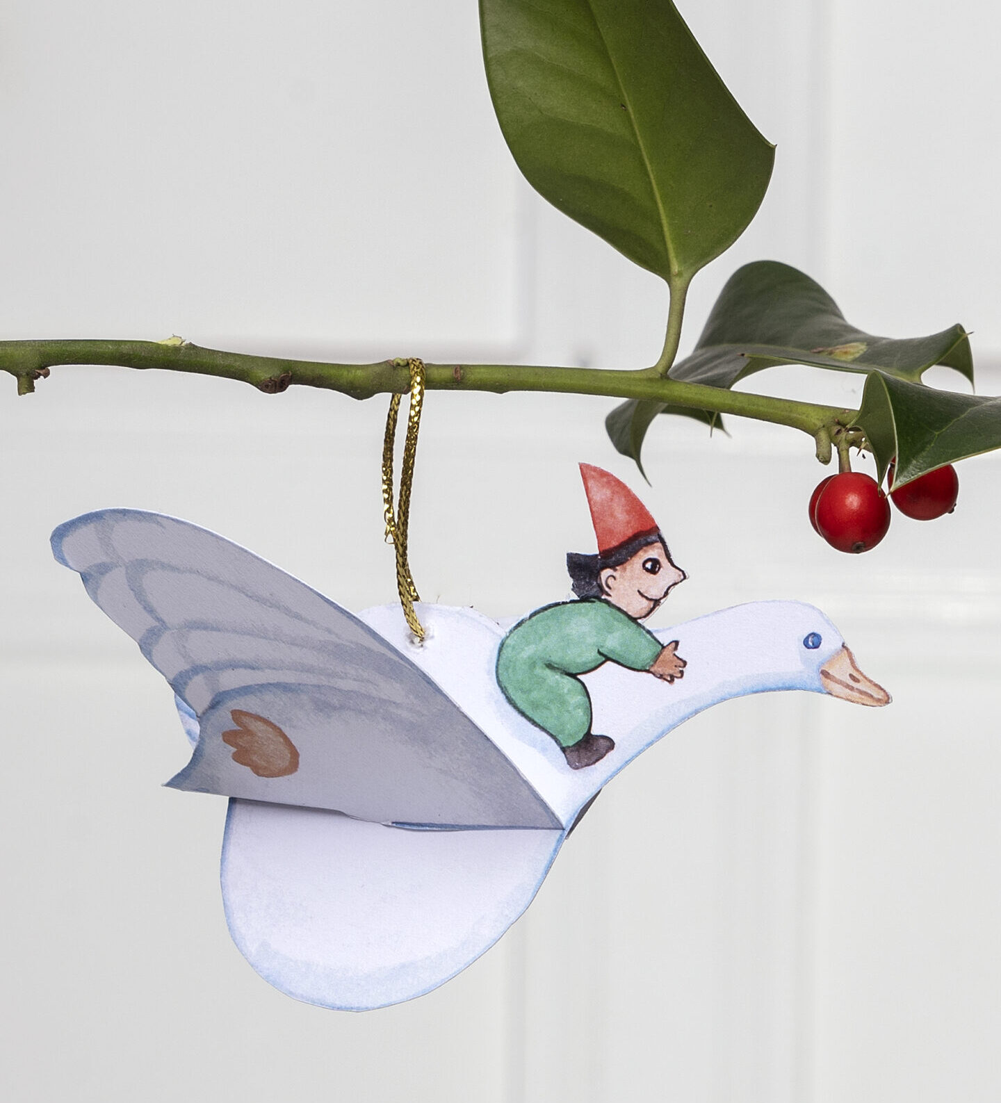 Julepynt. Nisse på gås