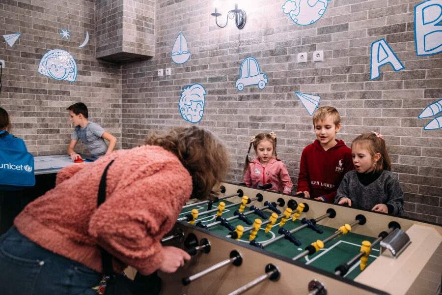 En spændende fodboldkamp. Ukraine