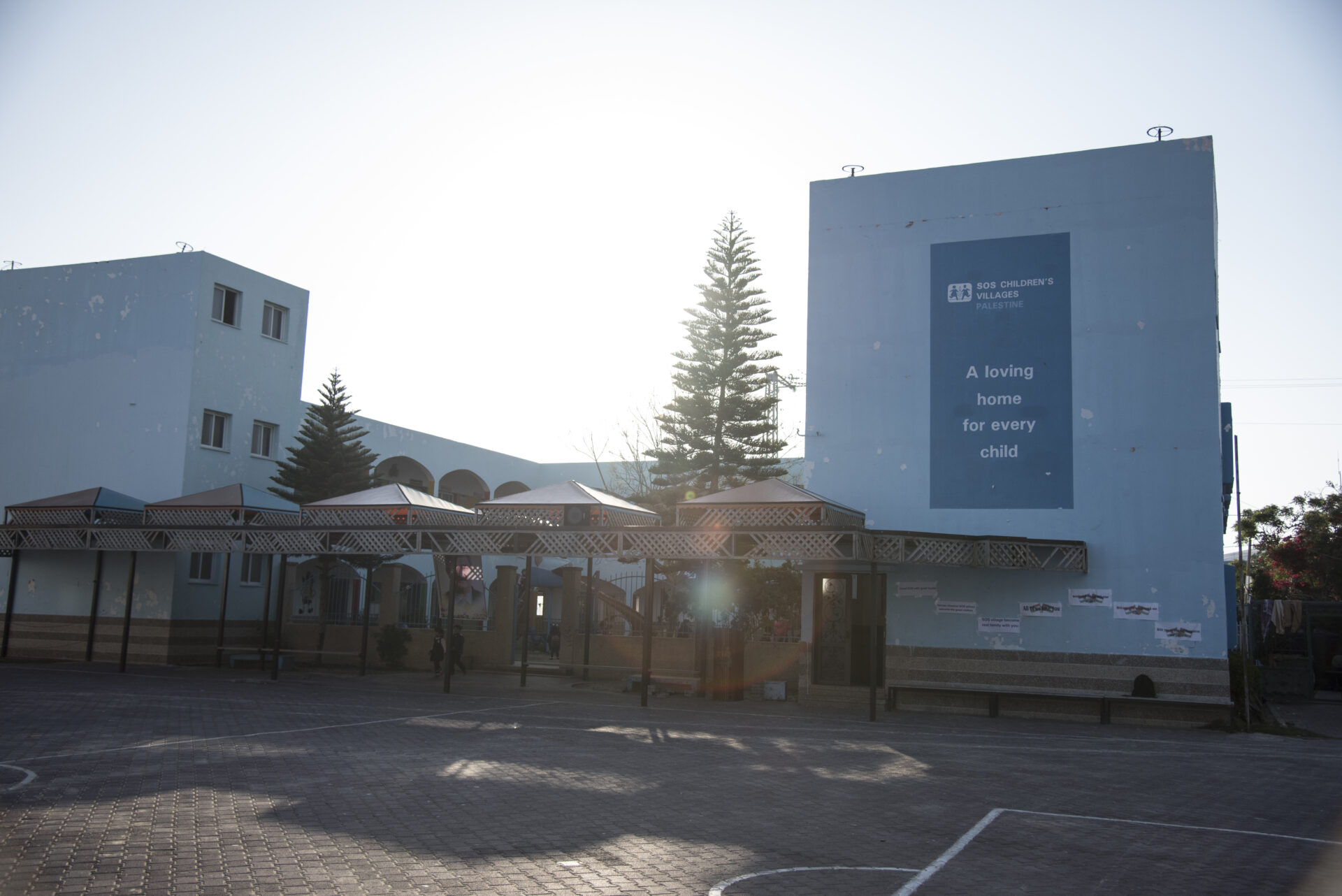 Foto af SOS-skole og SOS-børnehave i børnebyen i Rafah inden krigen