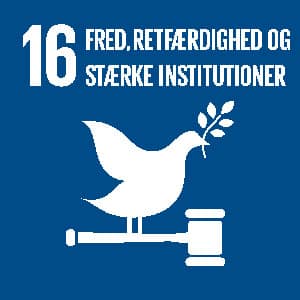 Verdensmål 16: Fred, Retfærdighed og stærke institutioner