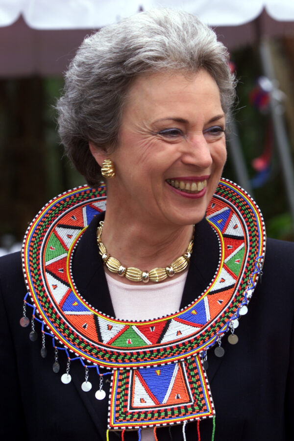 Prinsesse Benedikte på besøg i Nairobi, Kenya i 2001. Foto: Hilary Atkins
