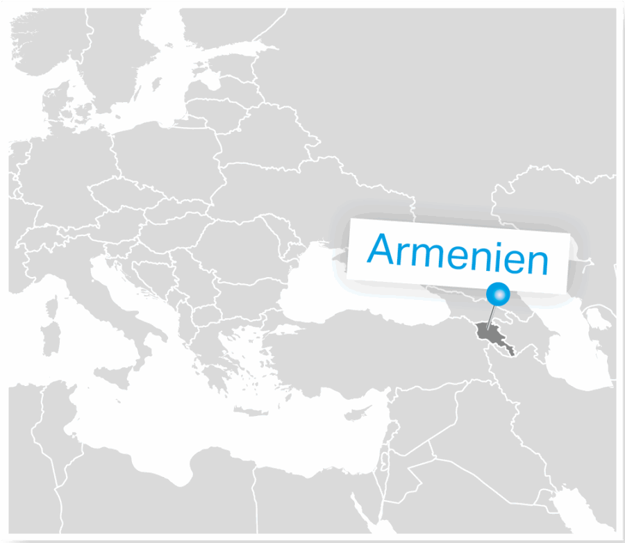 Kort over Armenien