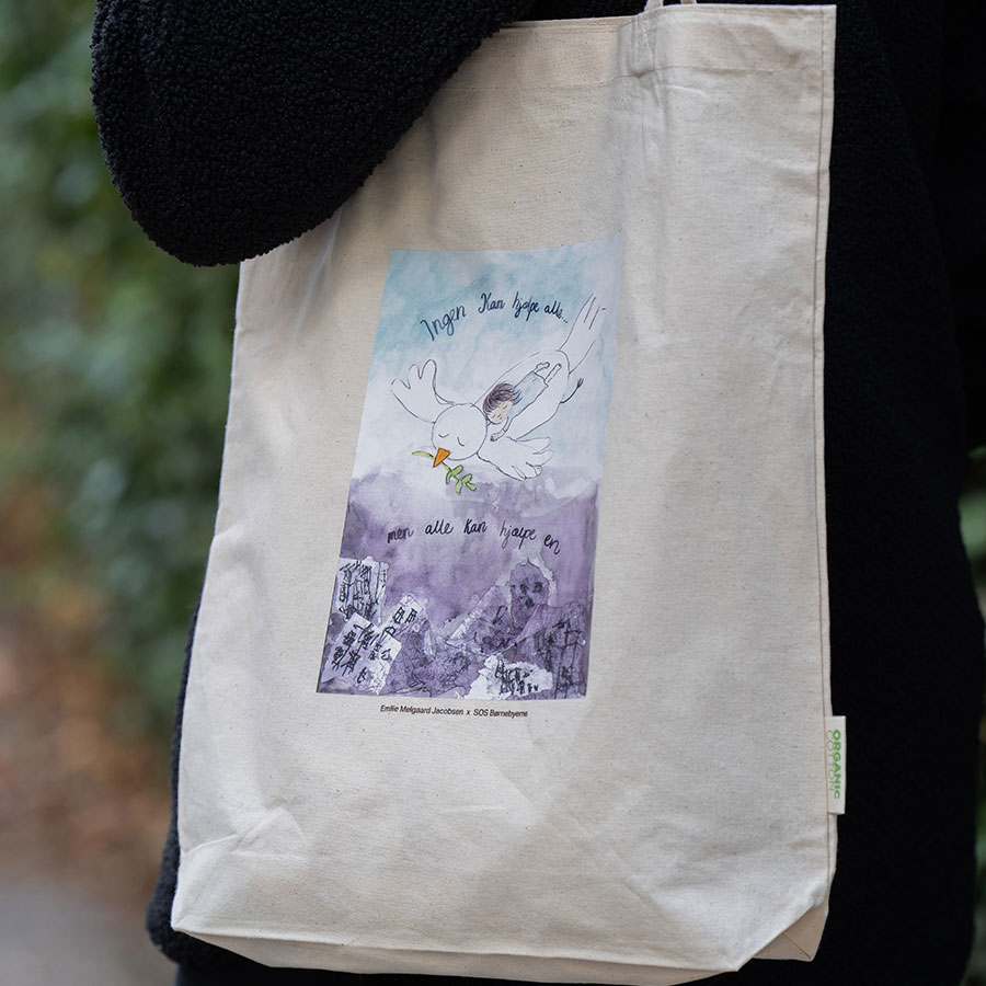 Mulepose med fredsdue