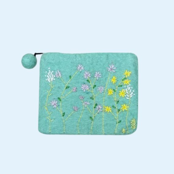 Pung med blomster