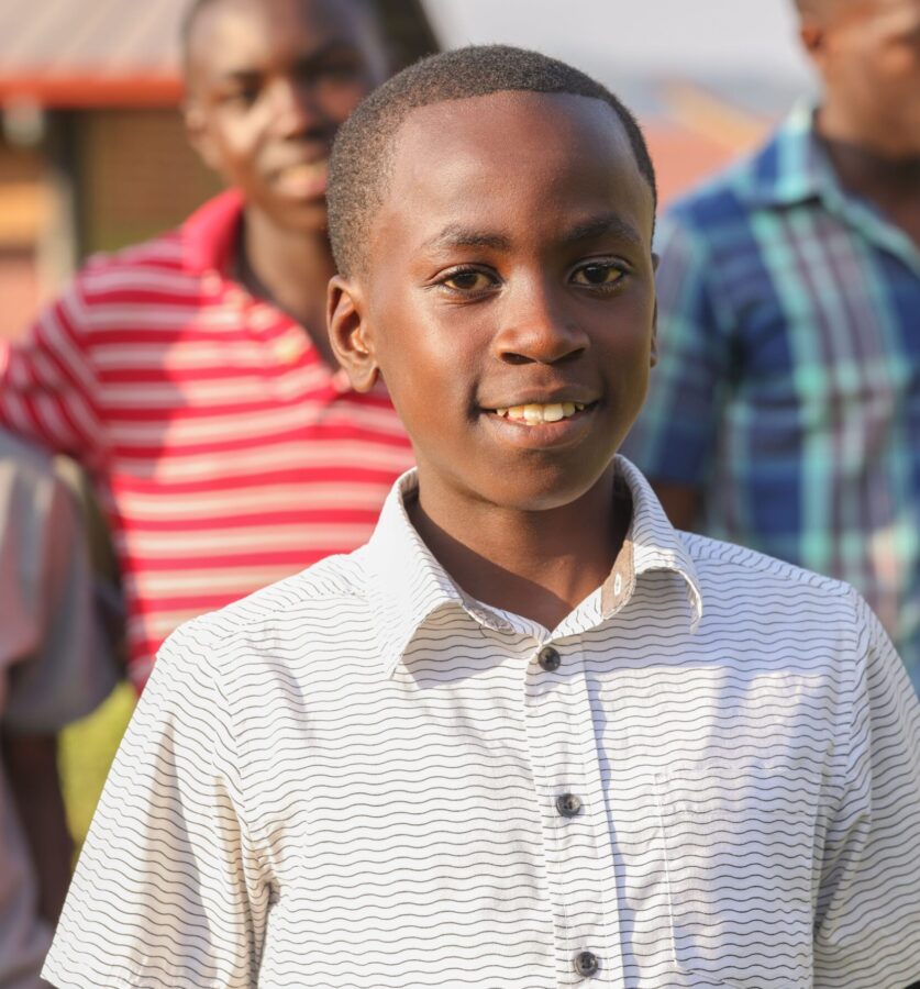 portræt af dreng, rwanda