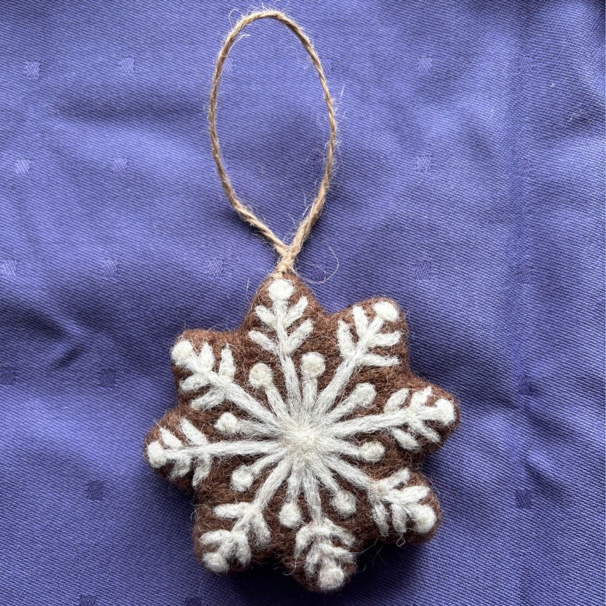 Julepynt Snefnug Brun